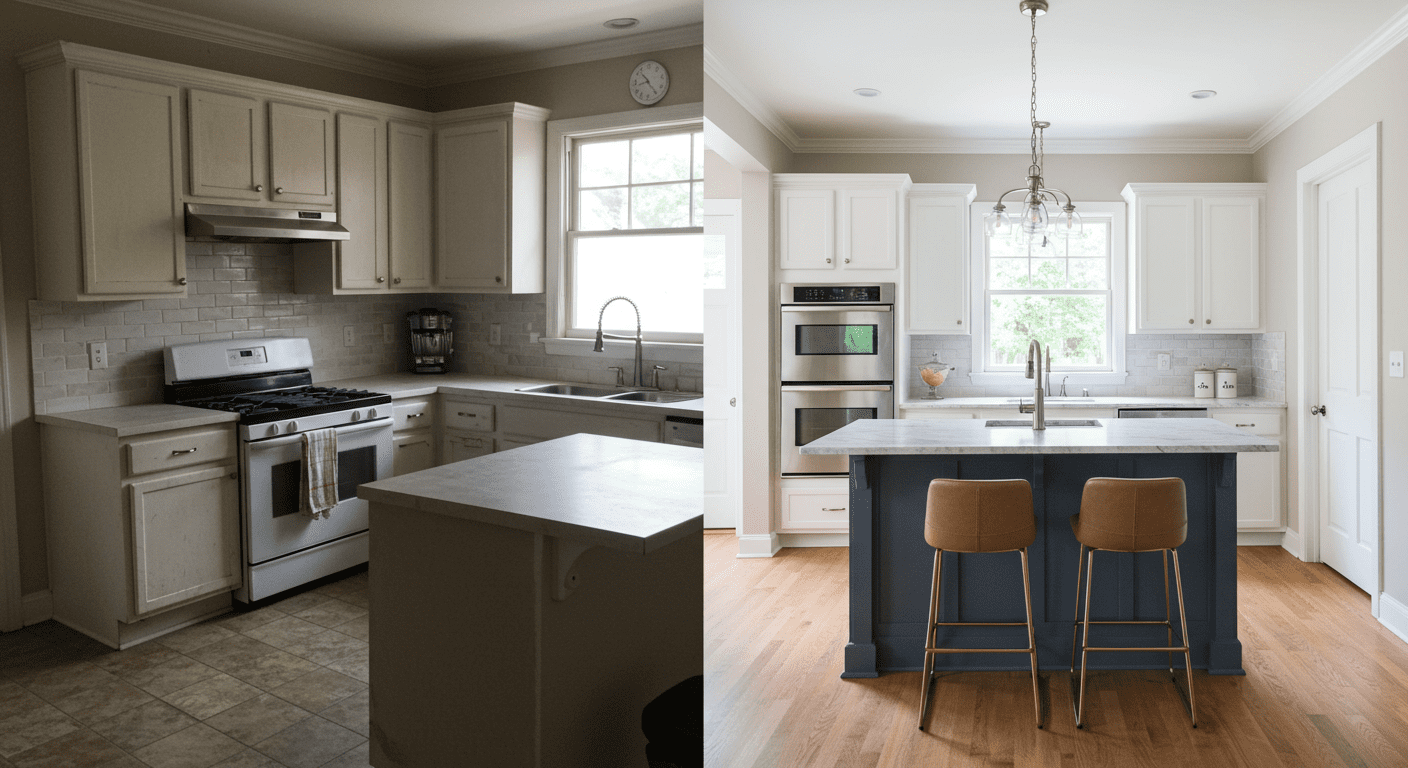 Before and After Kitchen Remodel
